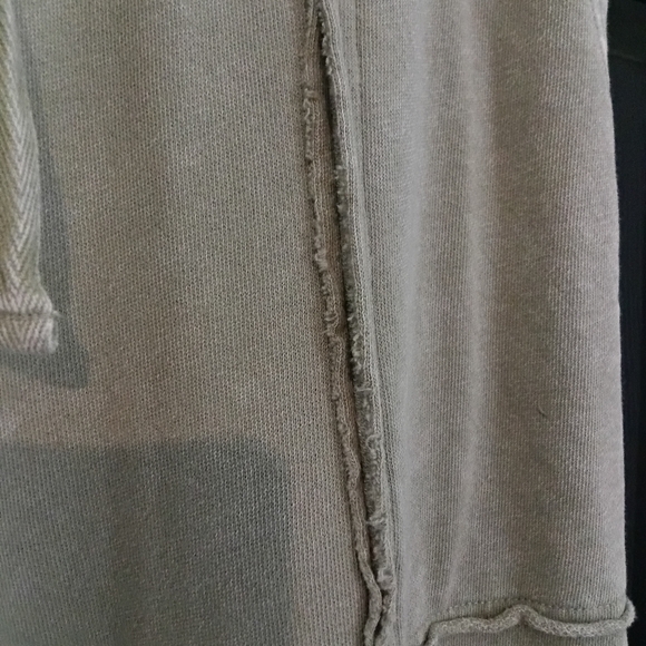 easel Sz. S Sage Feeling Good 100% Cotton Washed Terry Wide Leg Pants - Picture 12 of 16